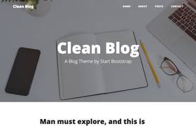 Clean Blog screenshot