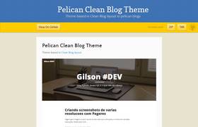 Clean Blog screenshot