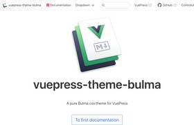 Vuepress Bulma screenshot